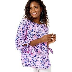 Lilly Pulitzer Langston Top Love You Bunches Pineapple Hearts XXS